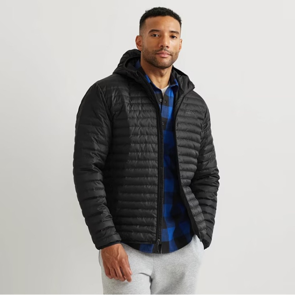 Eddie Bauer Men's Black Puffer Jacket